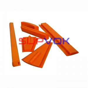 Ball mill polyurethane lining plate, upper and lower support block and batten