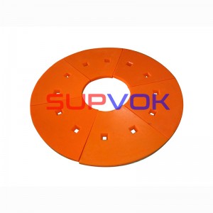 Ball mill polyurethane lining plate, upper and lower support block and batten