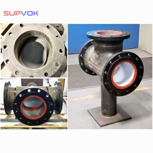 Wear resistant Mine ceramic lined pipe